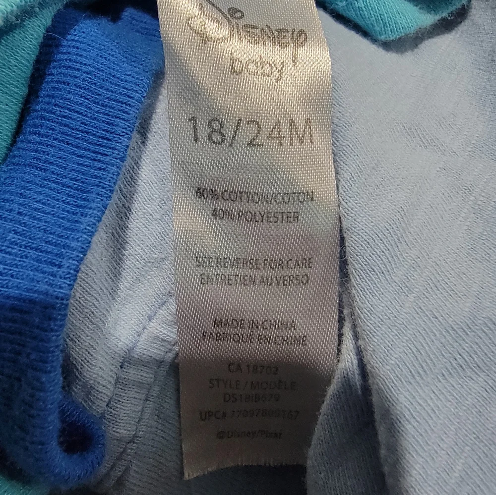 18m to 24m boys toddler shirts summer shorts organic cotton disney - Picture 8 of 8